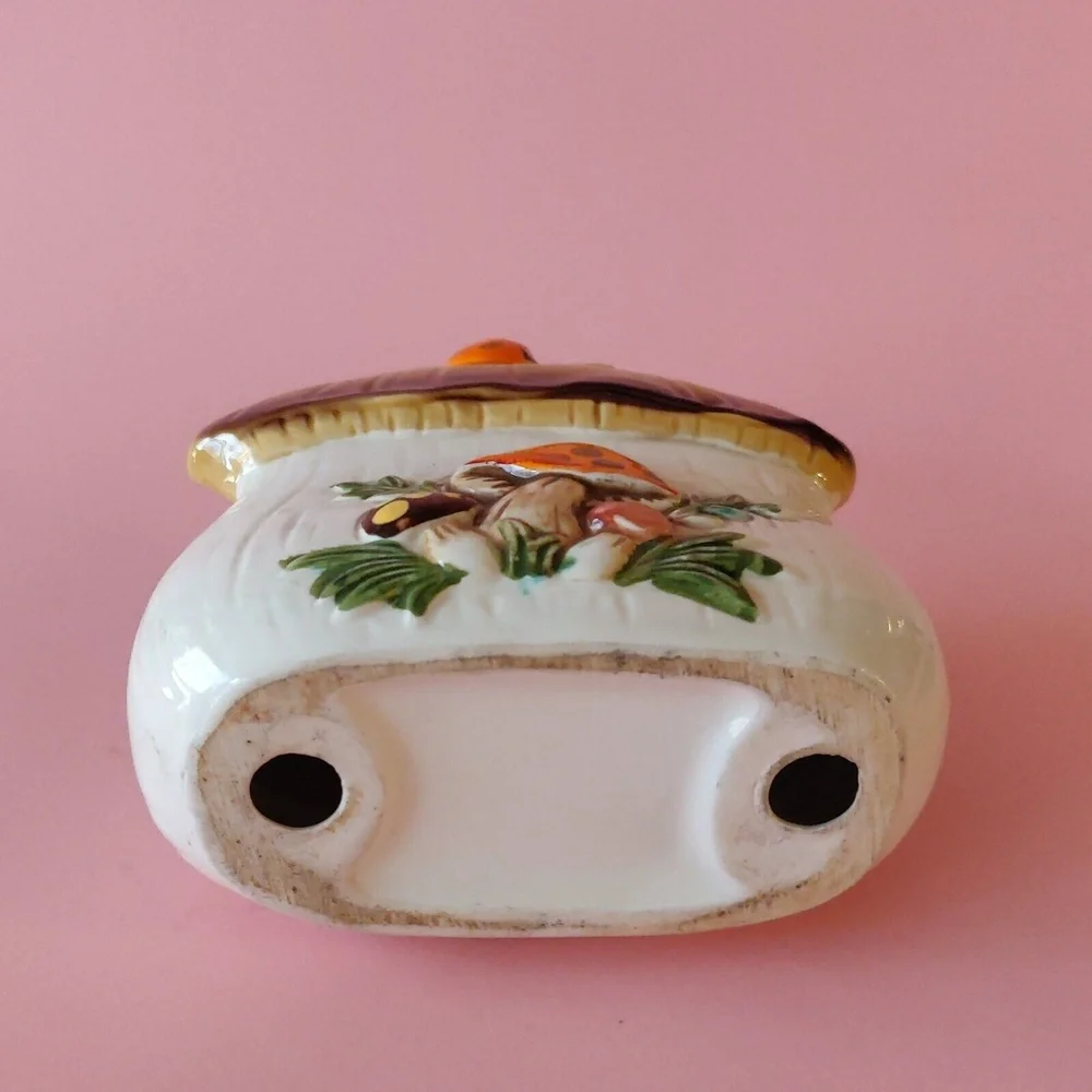 Merry Mushroom Napkin Holder 70s Vintage Retro Rare Hard To Find Collectible - Picture 6 of 7